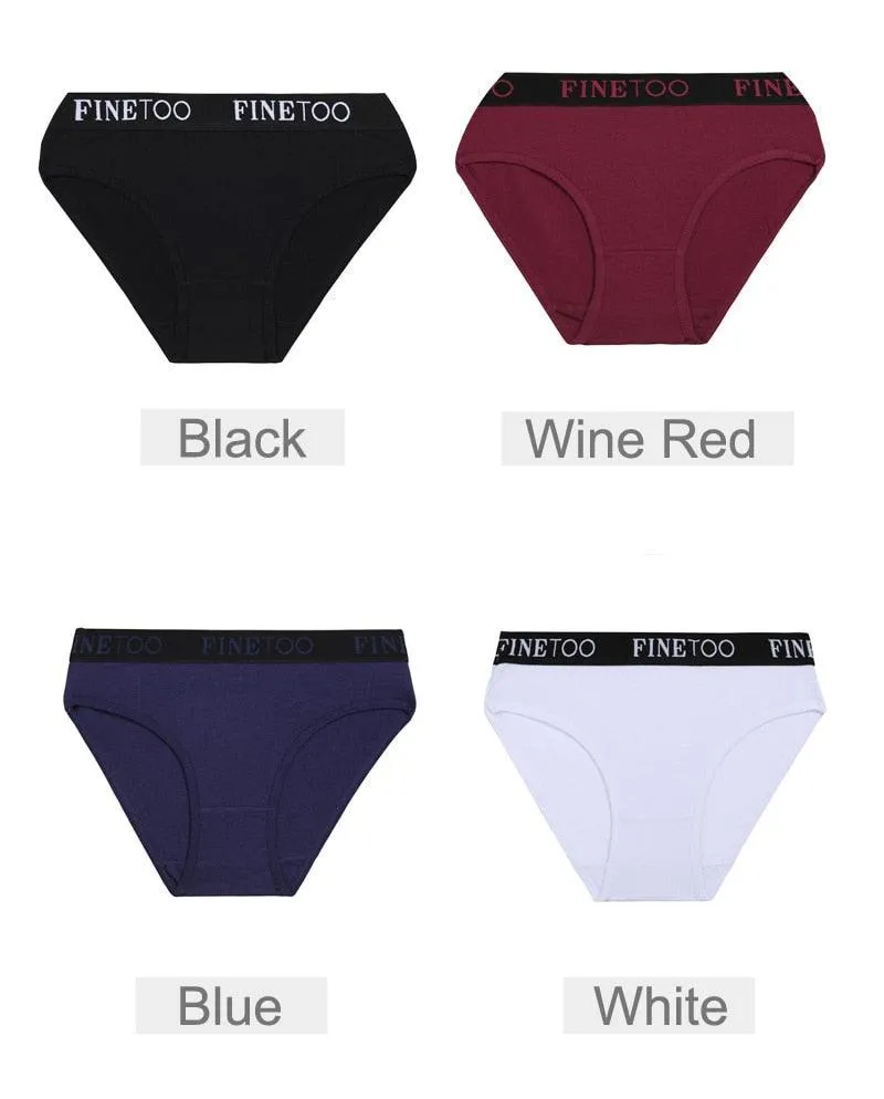 2 Pack Cotton Seamless Briefs Comfortable Solid Color Panties Low Waist Breathable Intimates Underpants Underwear
