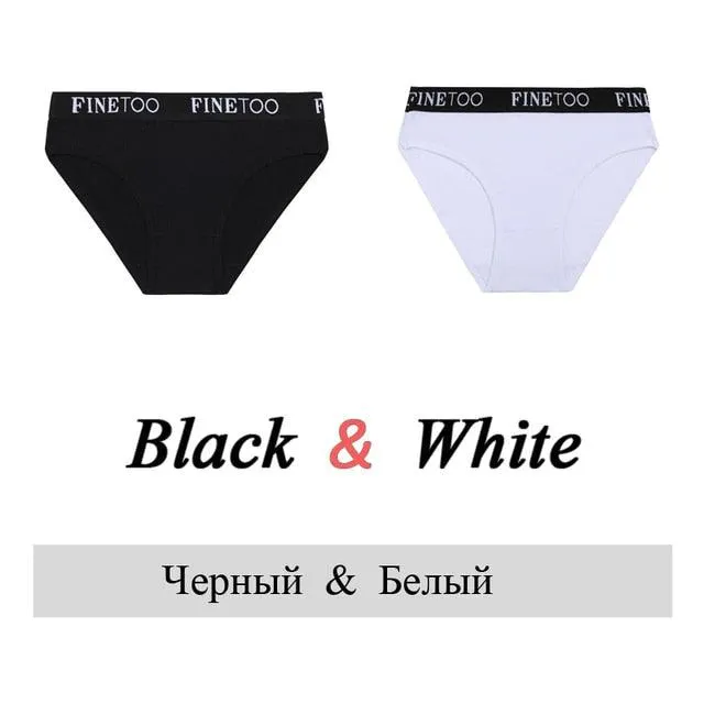 2 Pack Cotton Seamless Briefs Comfortable Solid Color Panties Low Waist Breathable Intimates Underpants Underwear