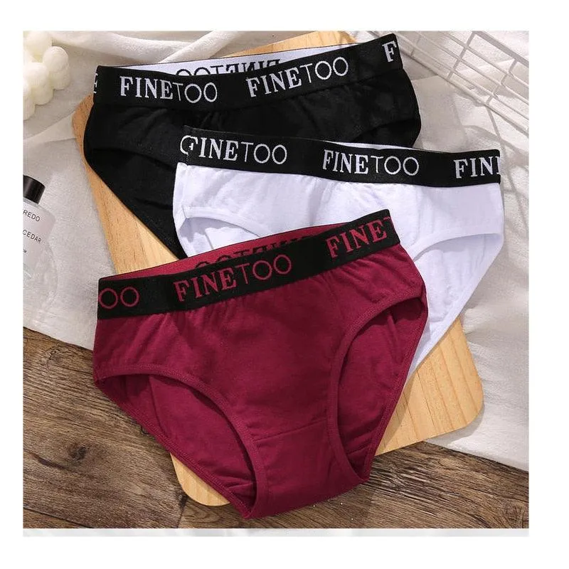 2 Pack Cotton Seamless Briefs Comfortable Solid Color Panties Low Waist Breathable Intimates Underpants Underwear
