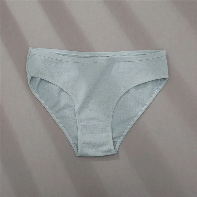 3 Pack Cotton Mix Panties Jacquard Design Pattern Panties Underwear Lingerie Briefs Solid Color Intimate Pantys