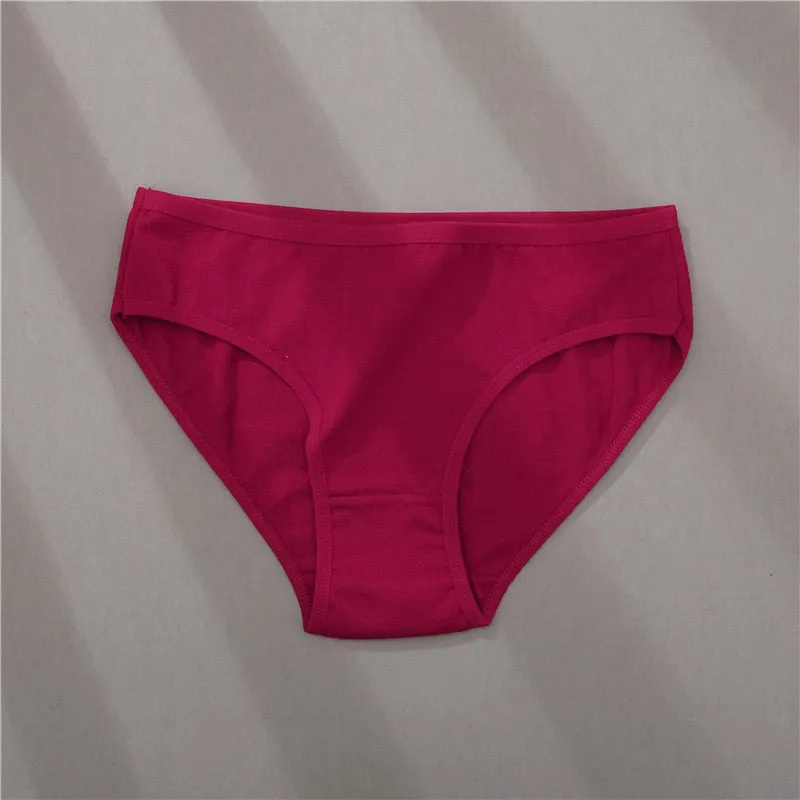 3 Pack Cotton Mix Panties Jacquard Design Pattern Panties Underwear Lingerie Briefs Solid Color Intimate Pantys