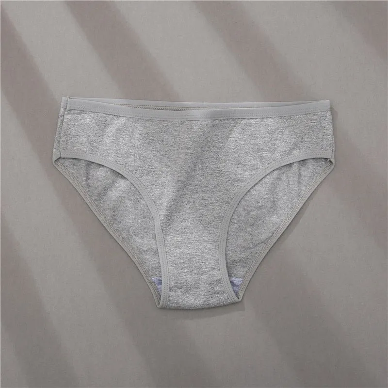 3 Pack Cotton Mix Panties Jacquard Design Pattern Panties Underwear Lingerie Briefs Solid Color Intimate Pantys