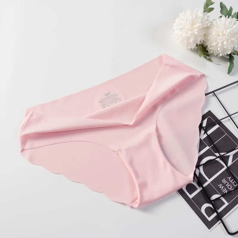 3 Pack Seamless Panties Underwear Sexy Briefs Solid Lingerie Underpants