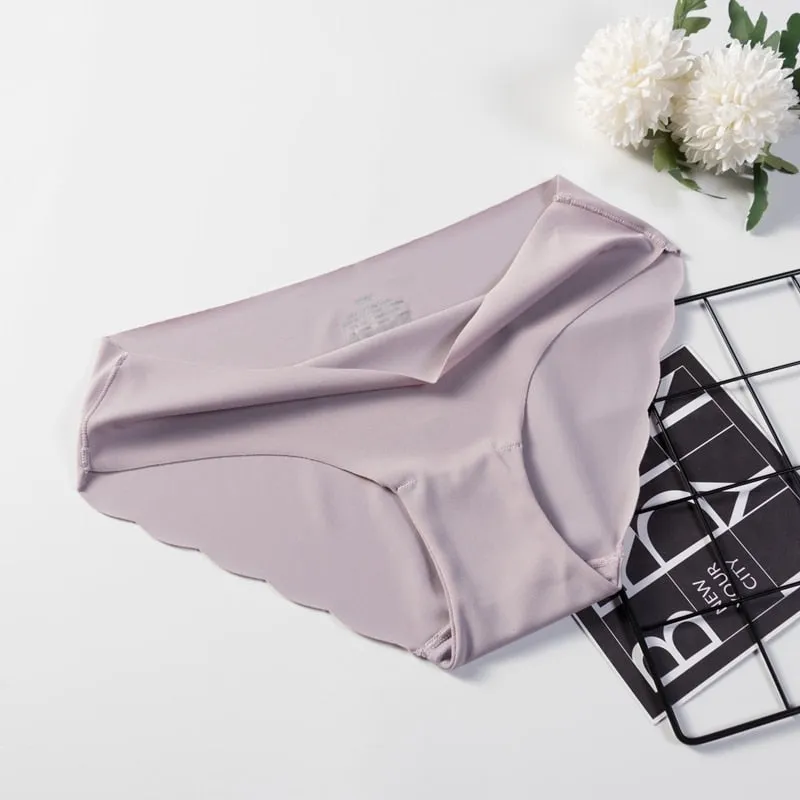 3 Pack Seamless Panties Underwear Sexy Briefs Solid Lingerie Underpants
