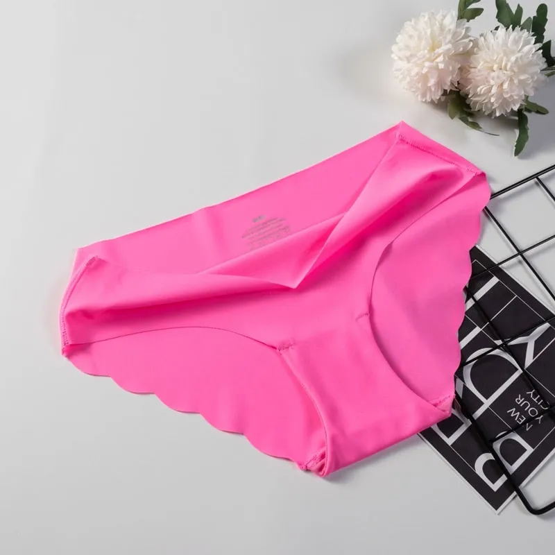 3 Pack Seamless Panties Underwear Sexy Briefs Solid Lingerie Underpants