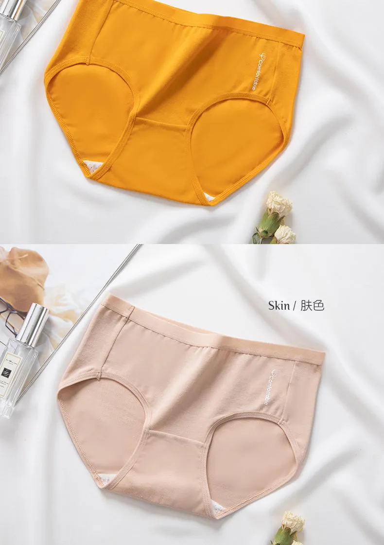 7Pcs/5Pcs Women Panties Comfort Cotton Mix Breathable Underwear Seamless Ladies Low Waist Lingeries Cute Girls Briefs