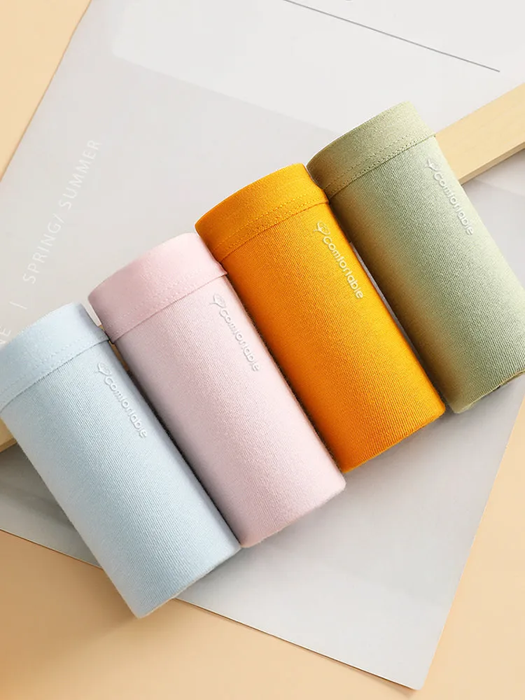 7Pcs/5Pcs Women Panties Comfort Cotton Mix Breathable Underwear Seamless Ladies Low Waist Lingeries Cute Girls Briefs