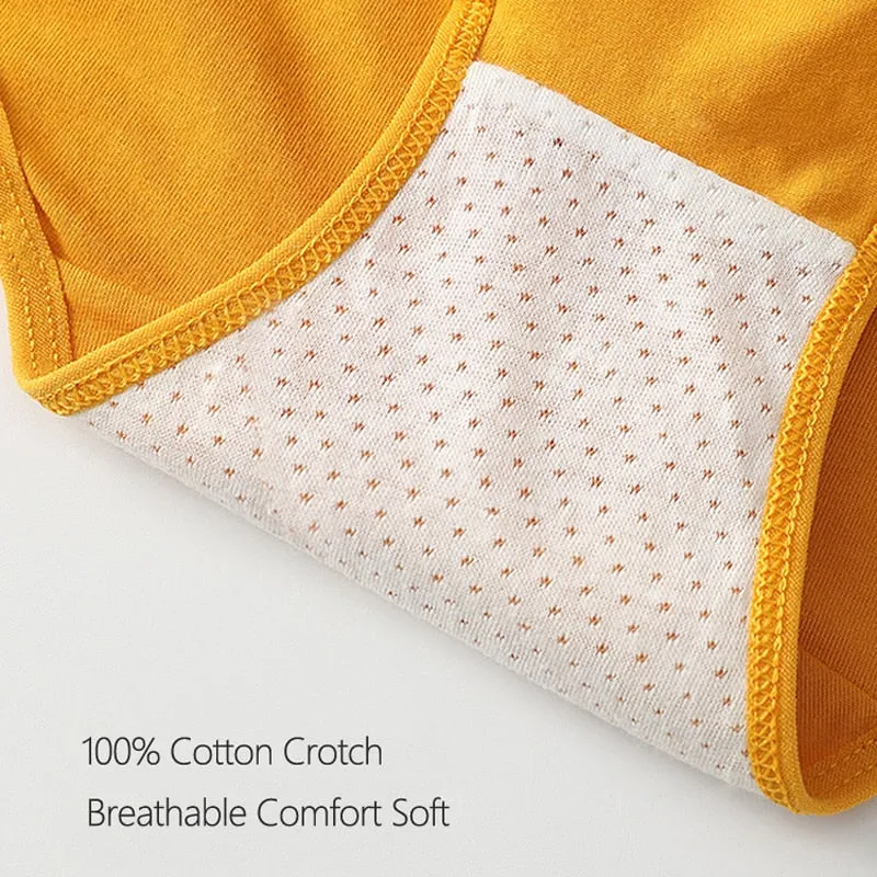 7Pcs/5Pcs Women Panties Comfort Cotton Mix Breathable Underwear Seamless Ladies Low Waist Lingeries Cute Girls Briefs