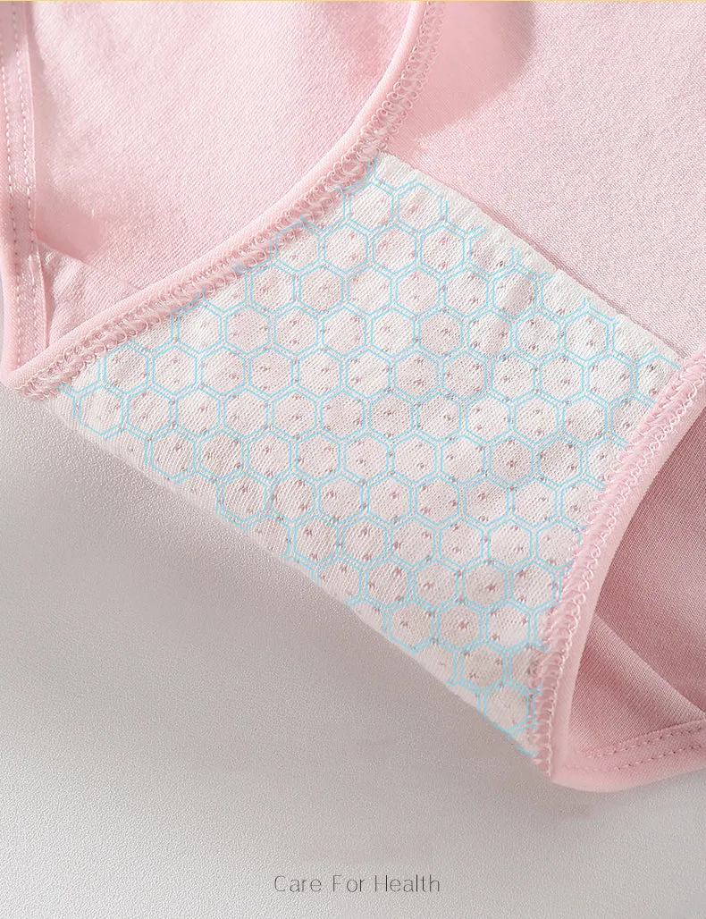 7Pcs/5Pcs Women Panties Comfort Cotton Mix Breathable Underwear Seamless Ladies Low Waist Lingeries Cute Girls Briefs