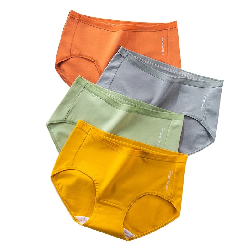 7Pcs/5Pcs Women Panties Comfort Cotton Mix Breathable Underwear Seamless Ladies Low Waist Lingeries Cute Girls Briefs