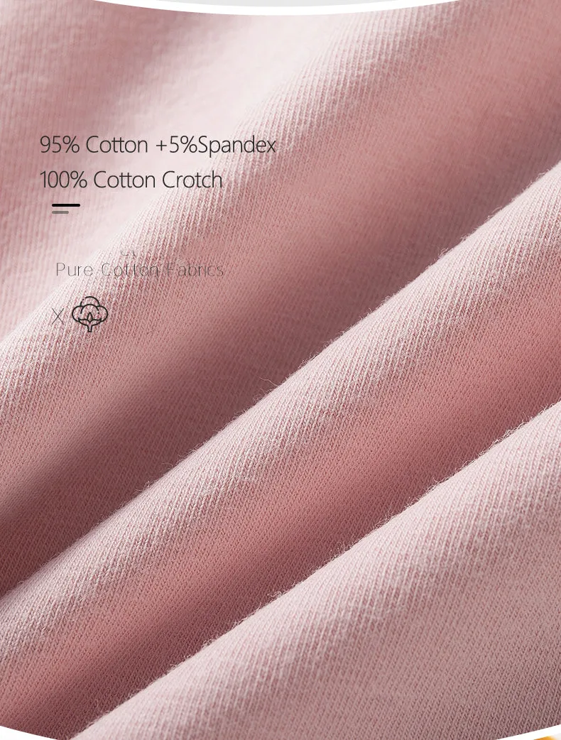 7Pcs/5Pcs Women Panties Comfort Cotton Mix Breathable Underwear Seamless Ladies Low Waist Lingeries Cute Girls Briefs