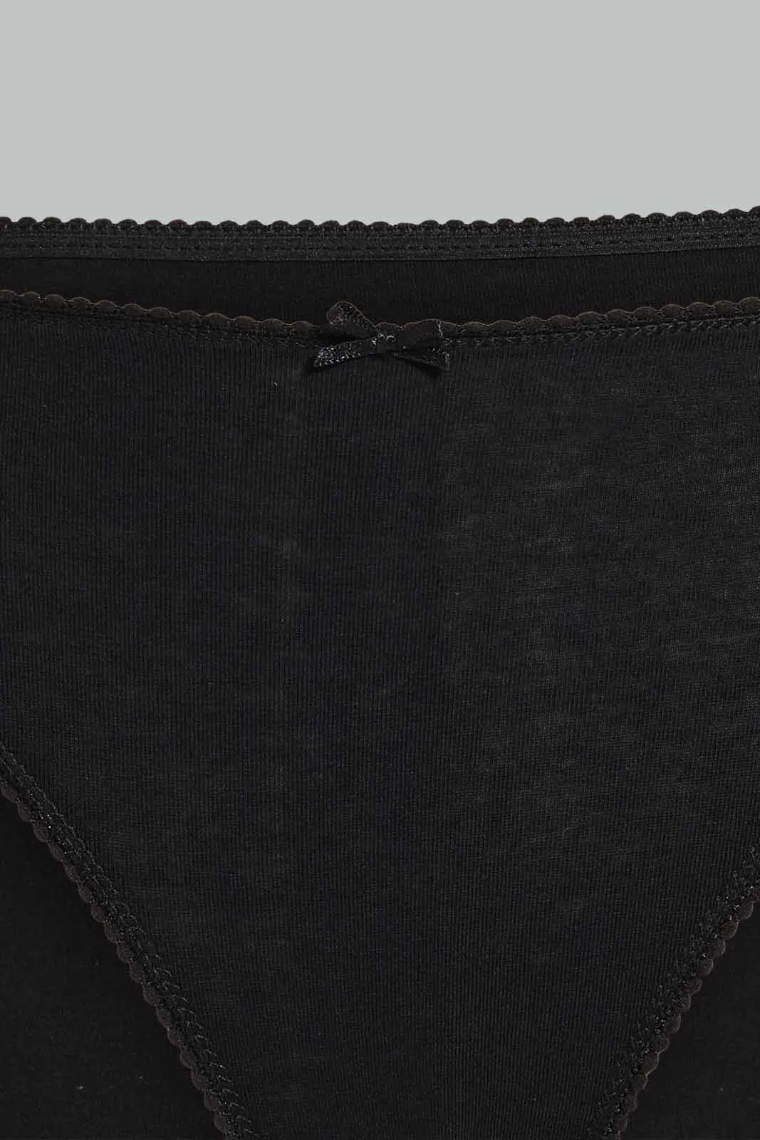 Black High-Leg Briefs For Women (5 Pack)