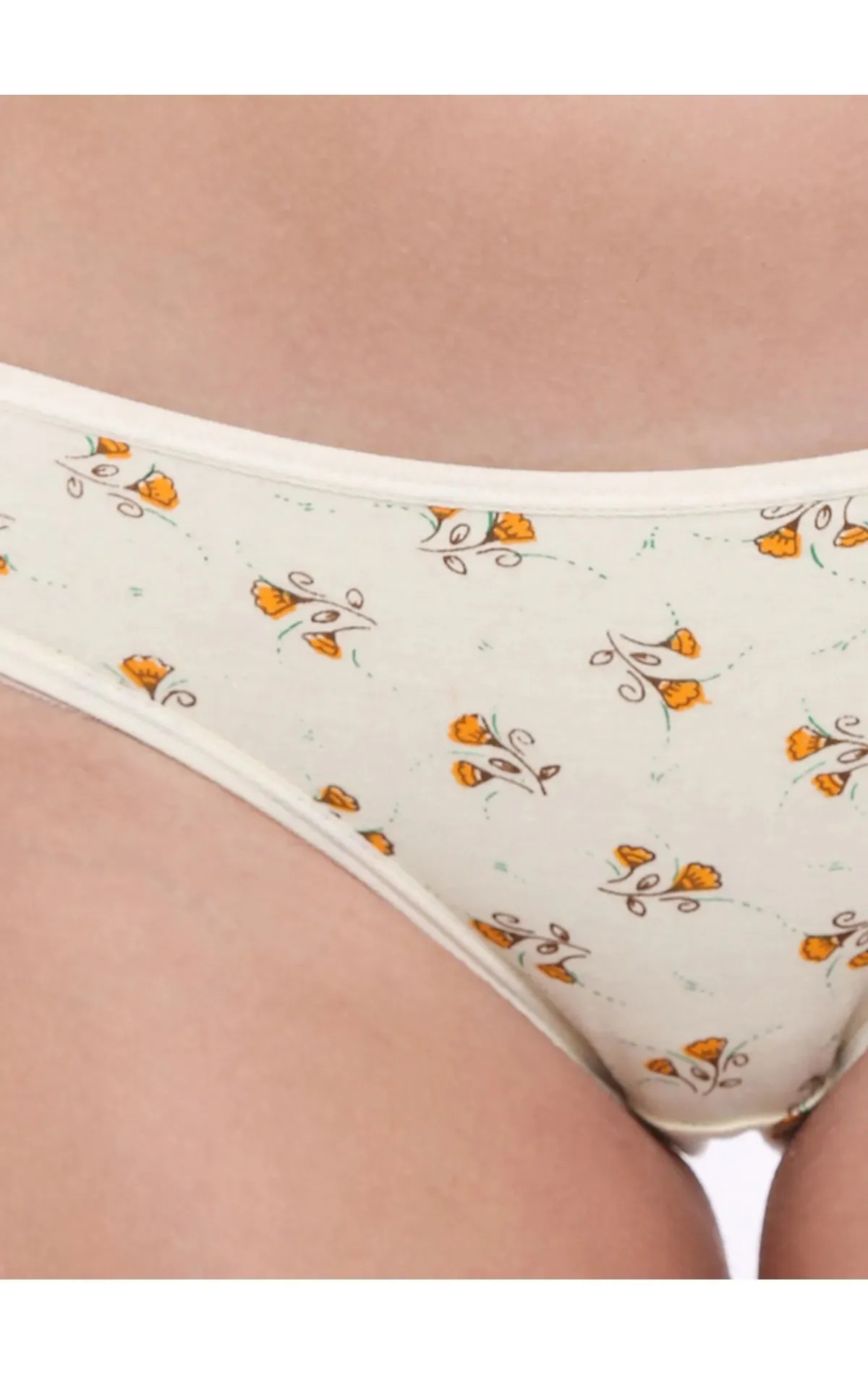 Bodycare 100% Cotton Printed High Cut Panty-12000