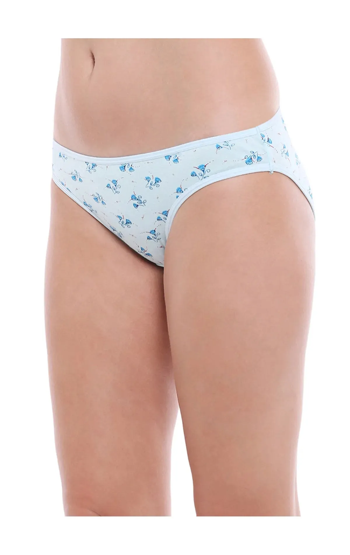 Bodycare 100% Cotton Printed High Cut Panty-12000