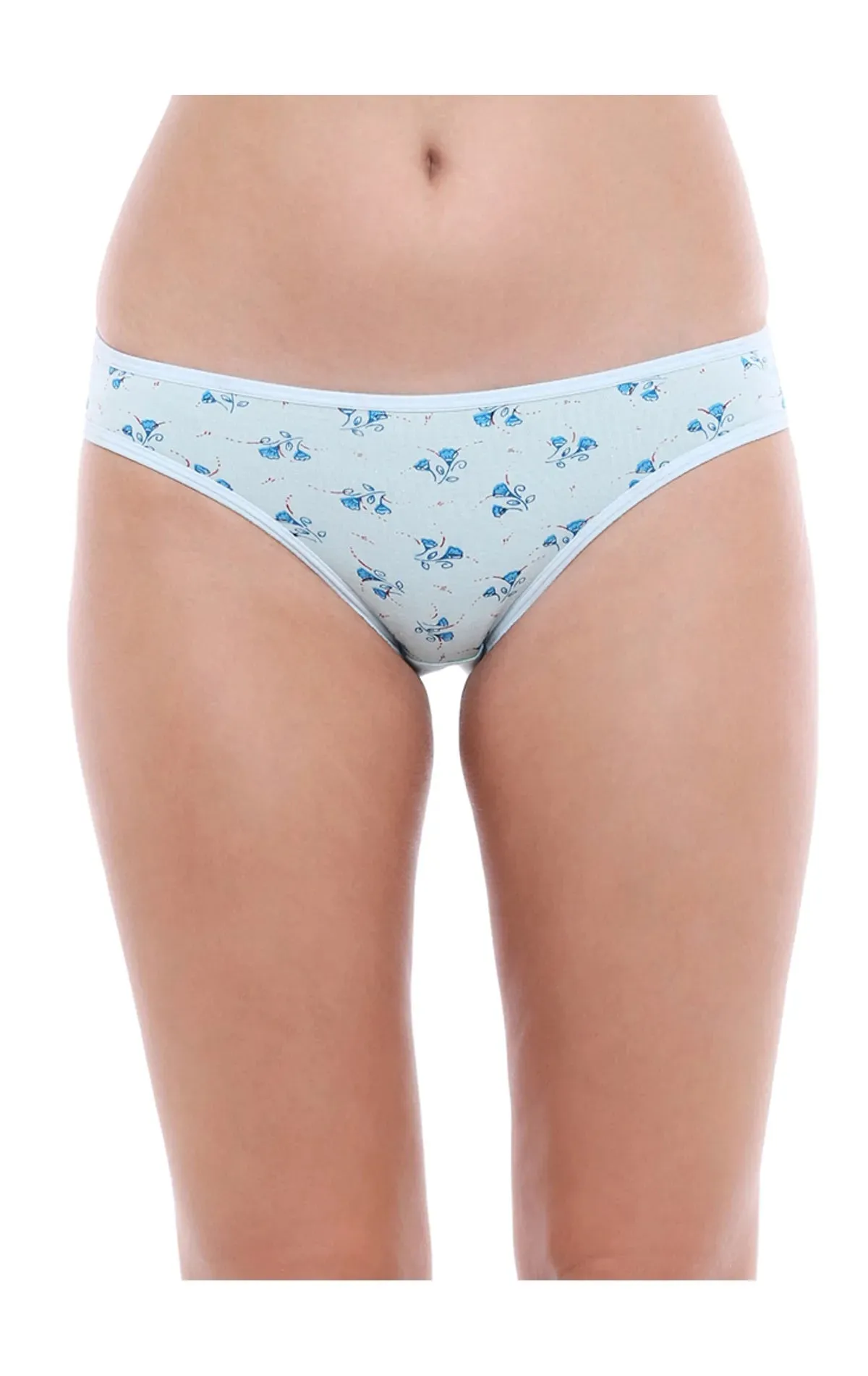 Bodycare 100% Cotton Printed High Cut Panty-12000
