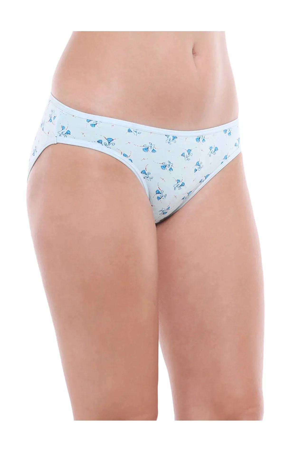 Bodycare 100% Cotton Printed High Cut Panty-12000