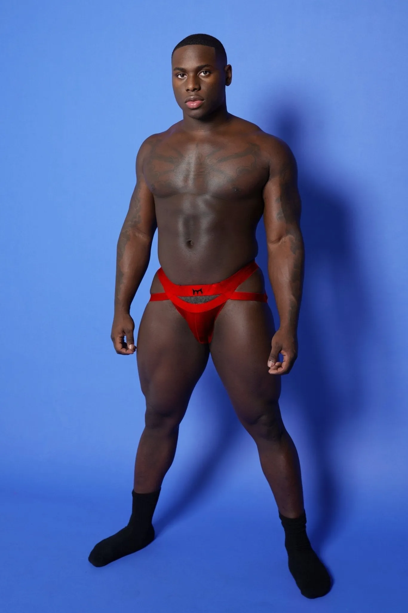 BondMen Red Sexy Jockstrap Breathable Underwear