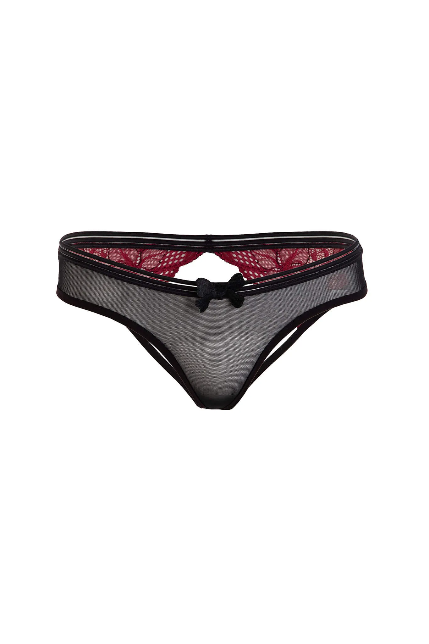 Bordeaux Lace Brazilian Briefs