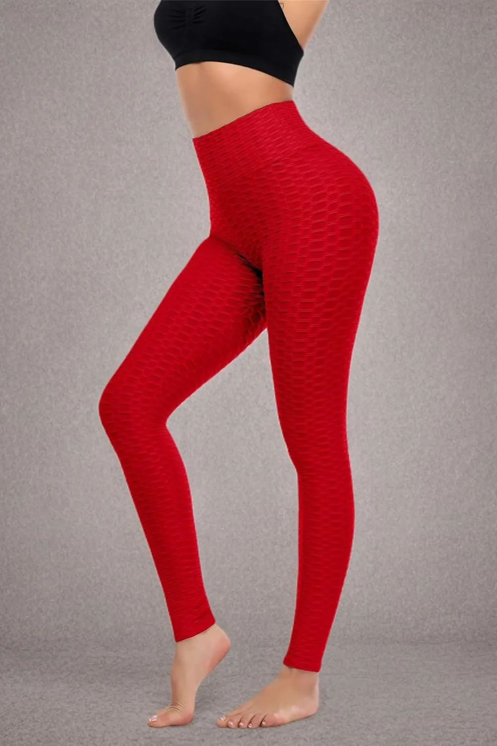 Cheapestbuy Scrunch Butt Leggings for Women High Waist Textured Yoga Pants Ruched Butt Lifting Workout Tights