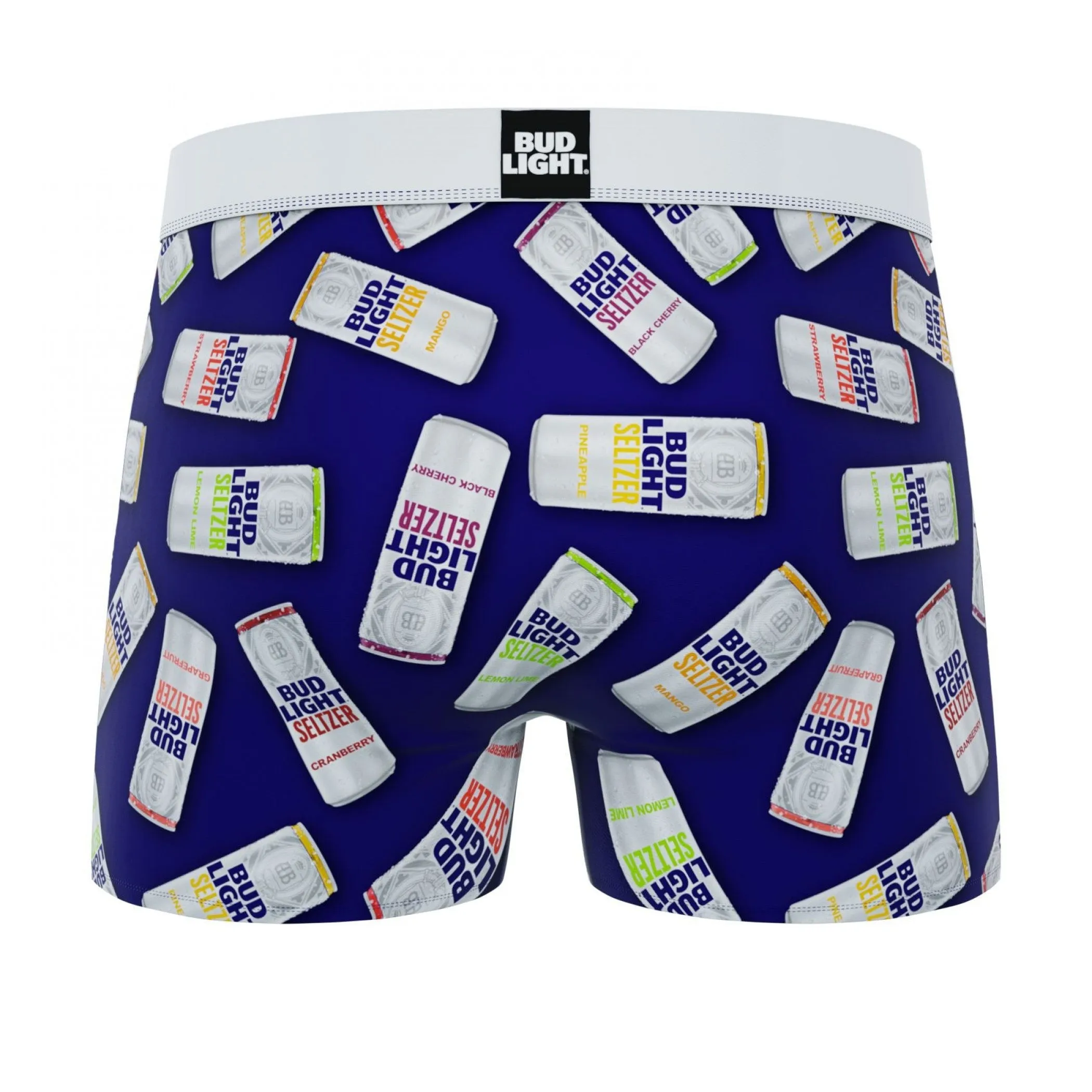 Mens Crazy Bud Light Seltzer All-Over Print Boxer Briefs