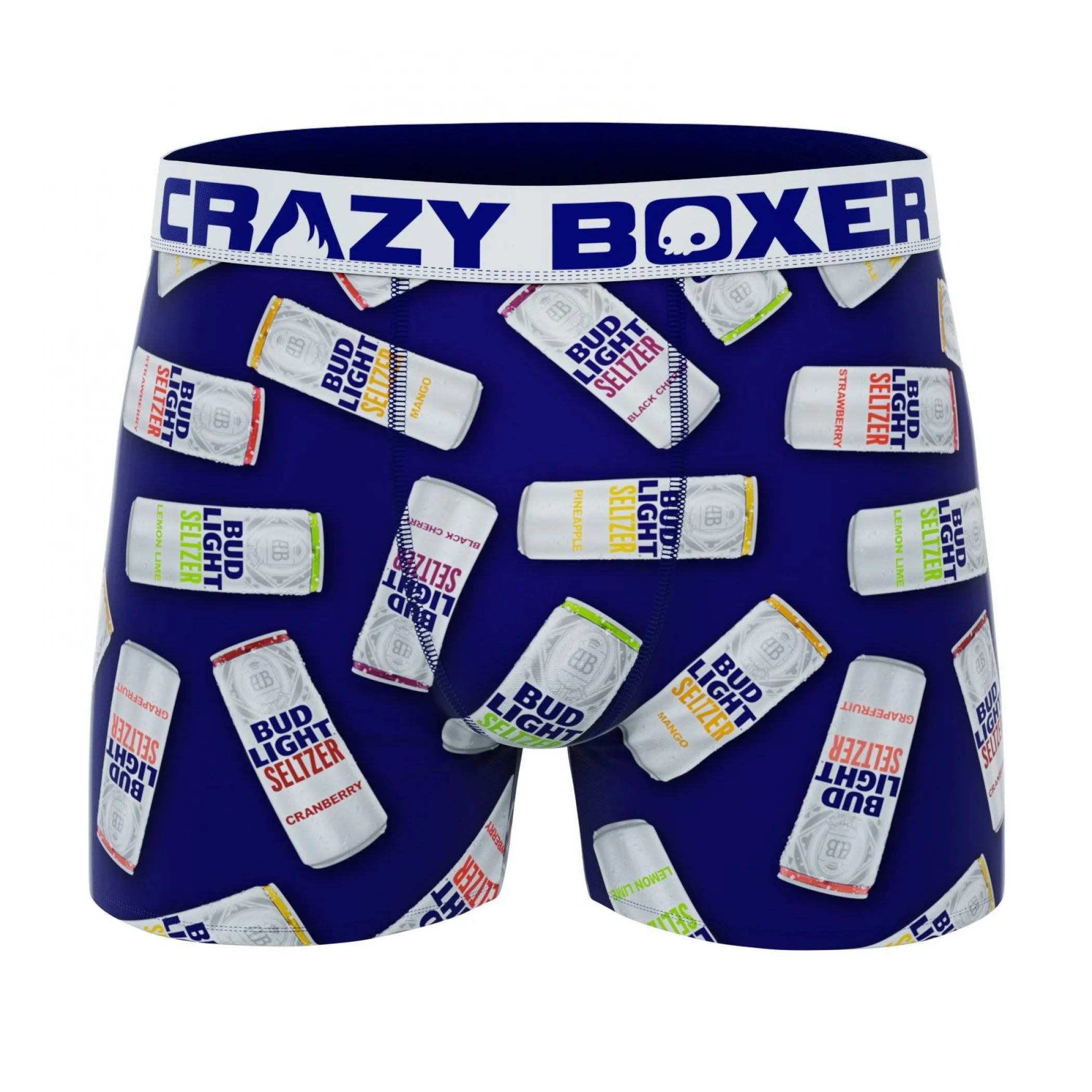 Mens Crazy Bud Light Seltzer All-Over Print Boxer Briefs