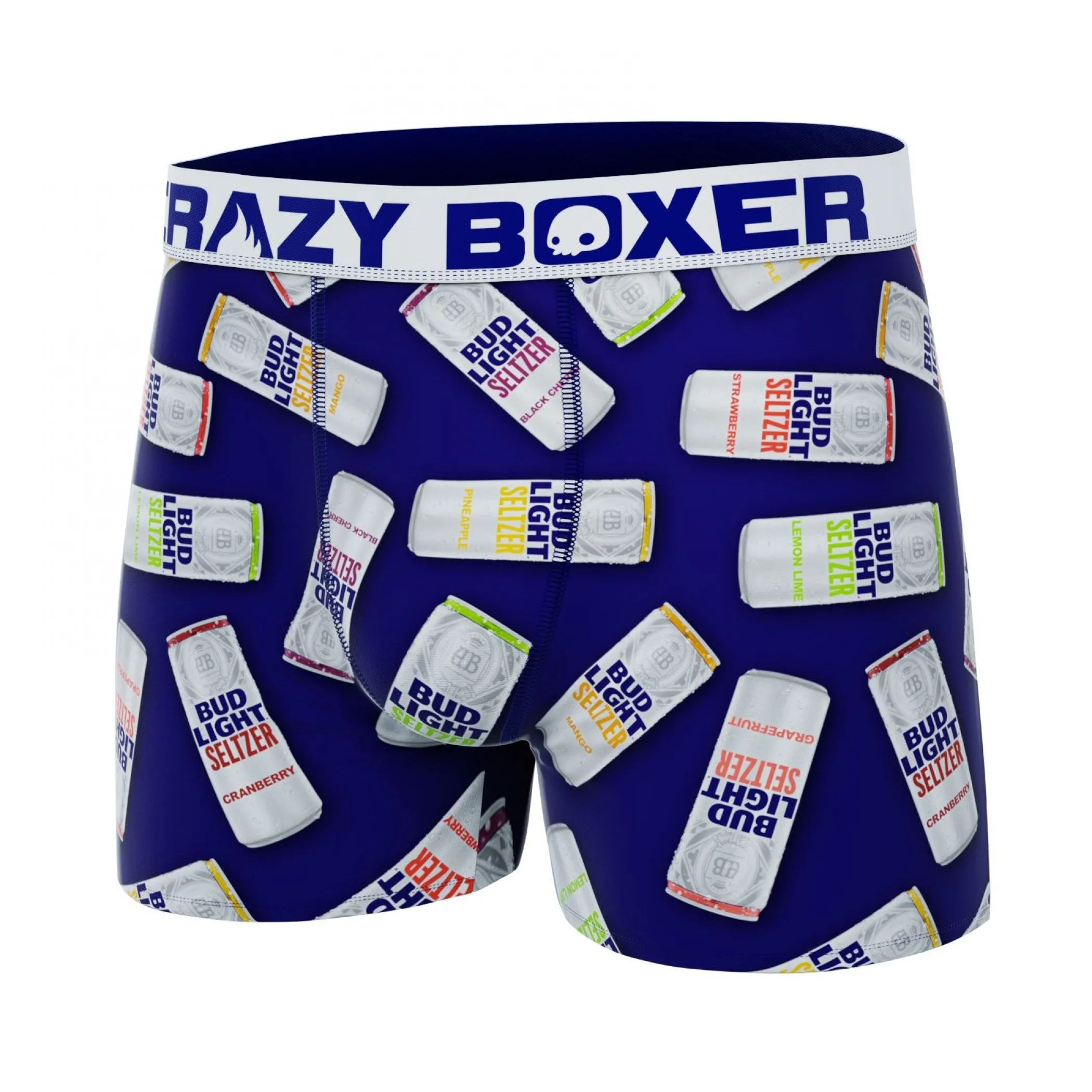 Mens Crazy Bud Light Seltzer All-Over Print Boxer Briefs