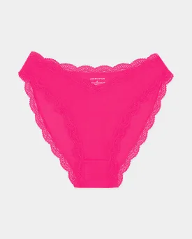 Dipped Tanga Brief - Raspberry