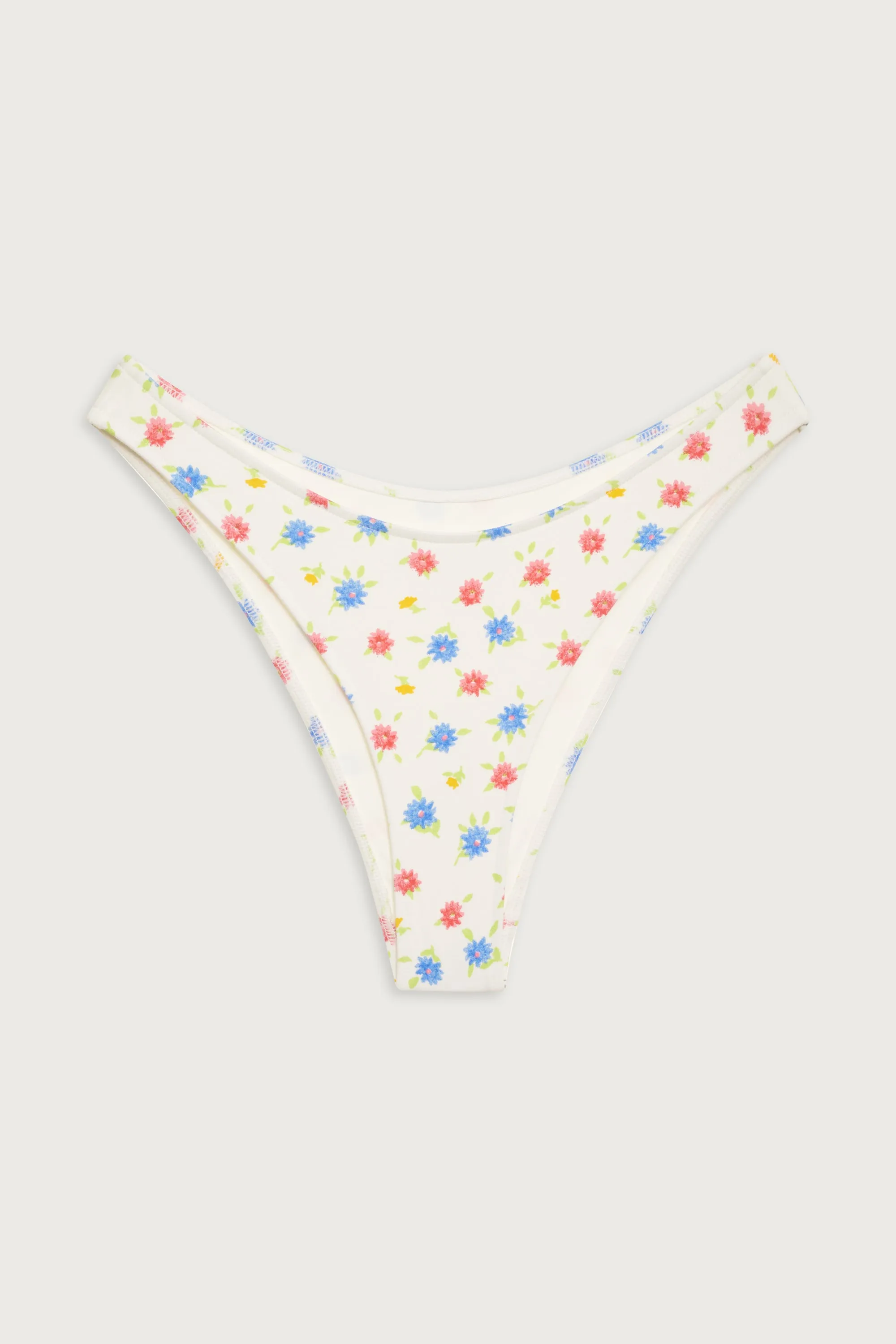 Dove Floral Classic Bikini Bottom - Water Blossom