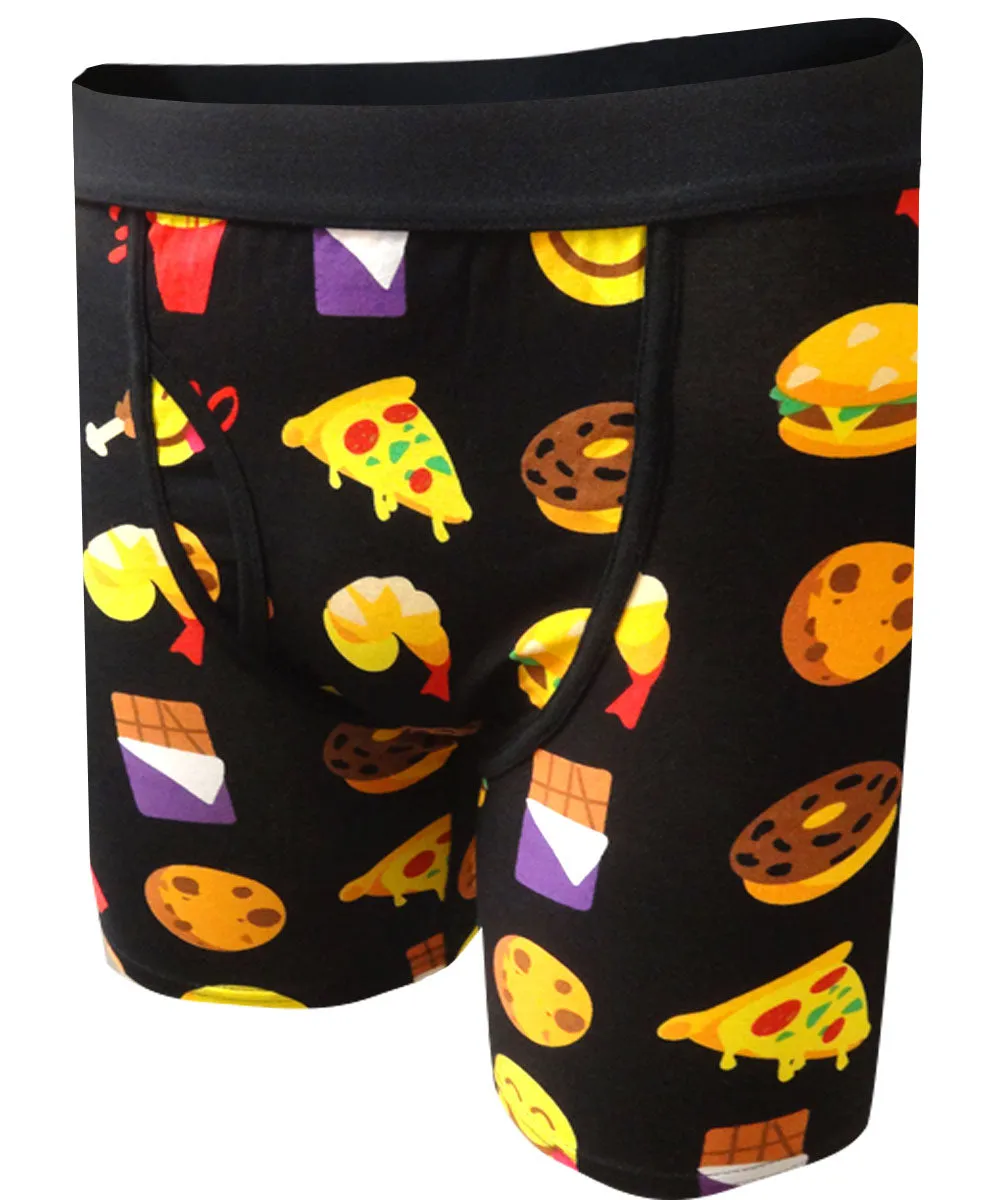 Emoji Snacks, Sweet Treats and Junk Food Boxer Brief