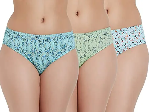 Fruit of the Loom Super Soft Cotton Bikini Briefs for Women | 4 Way Stretch Soft Waistband | Breathable Fabric | Full Hip Coverage |Assorted Colour and Print May Vary Pack of 3