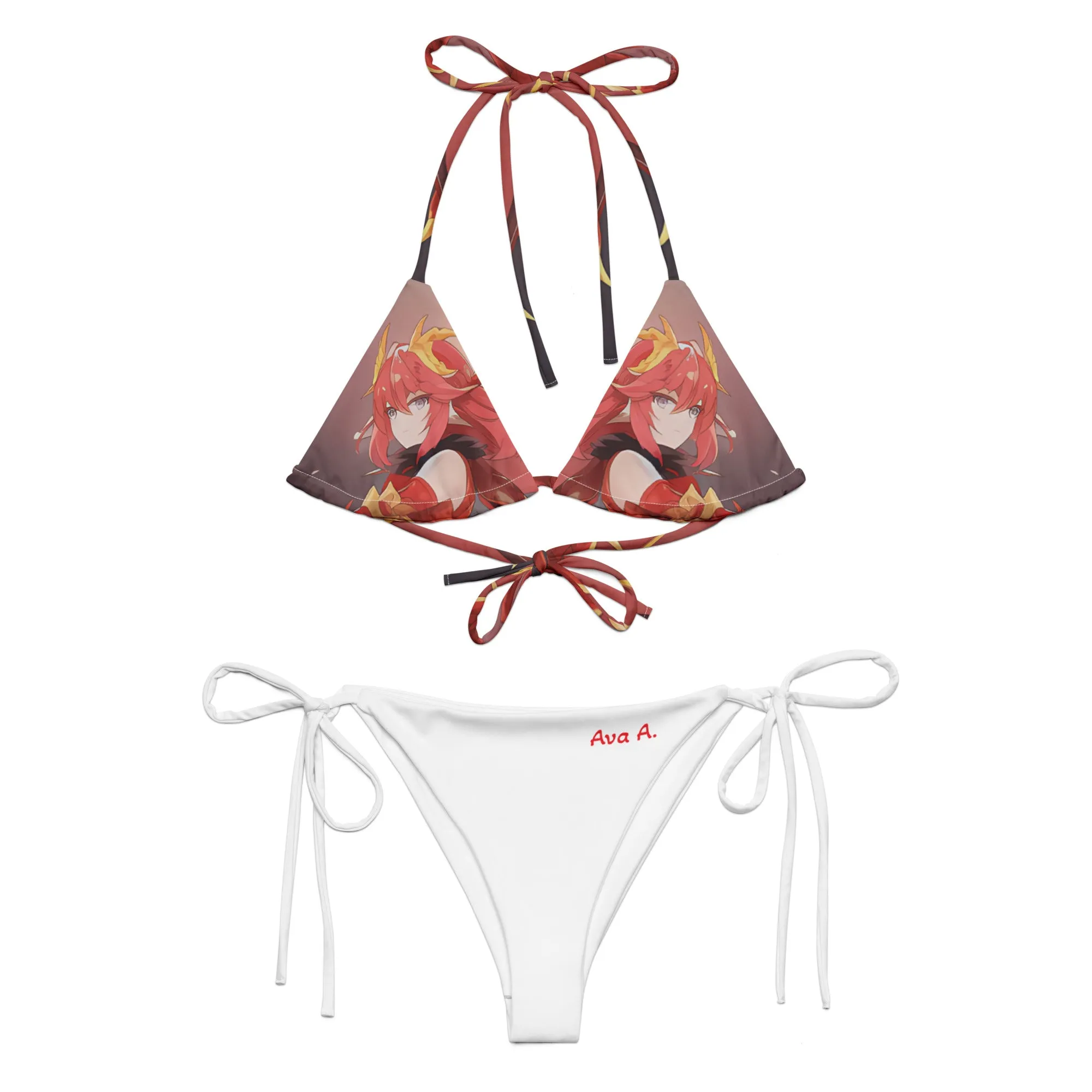 General Ava Ainsworth Kawieshan Warriors All-over Print String Bikini