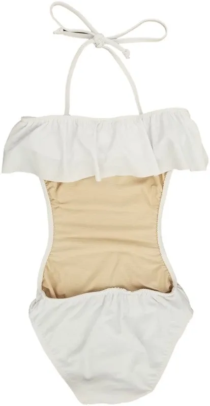 GIRLS ONE PIECE RUFFLE BATHING SUIT