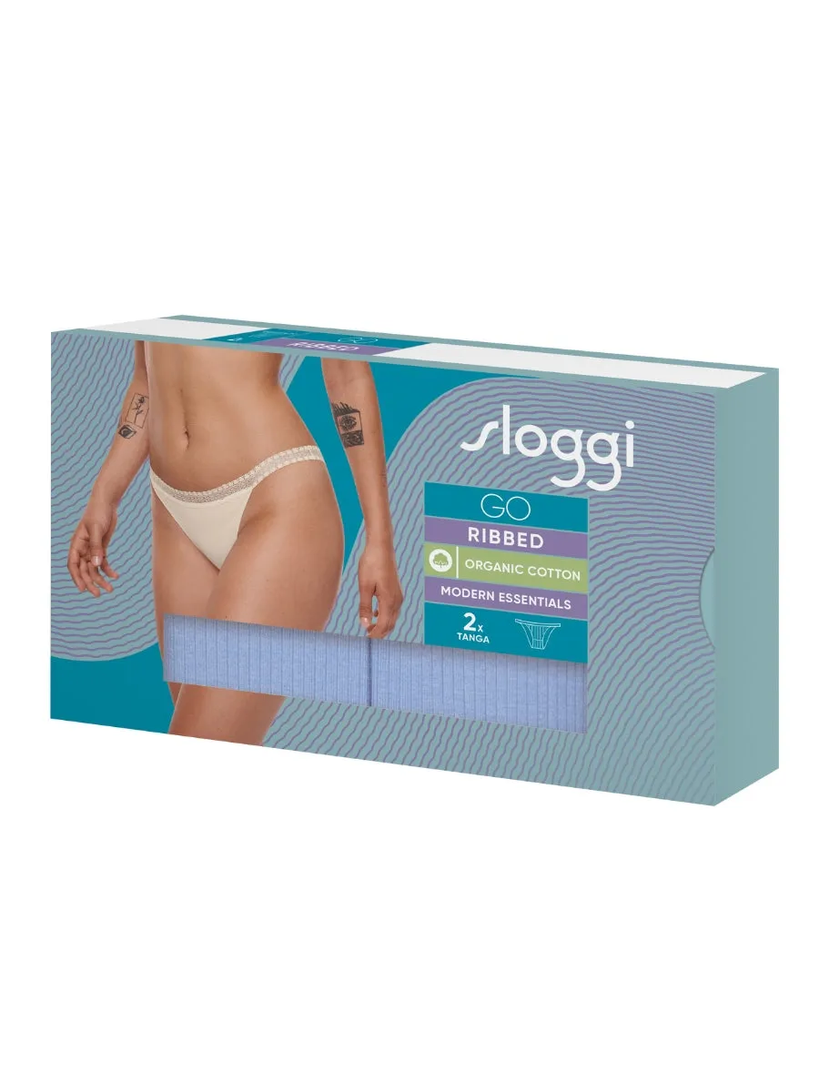GO Ribbed Tanga (2 Pack)