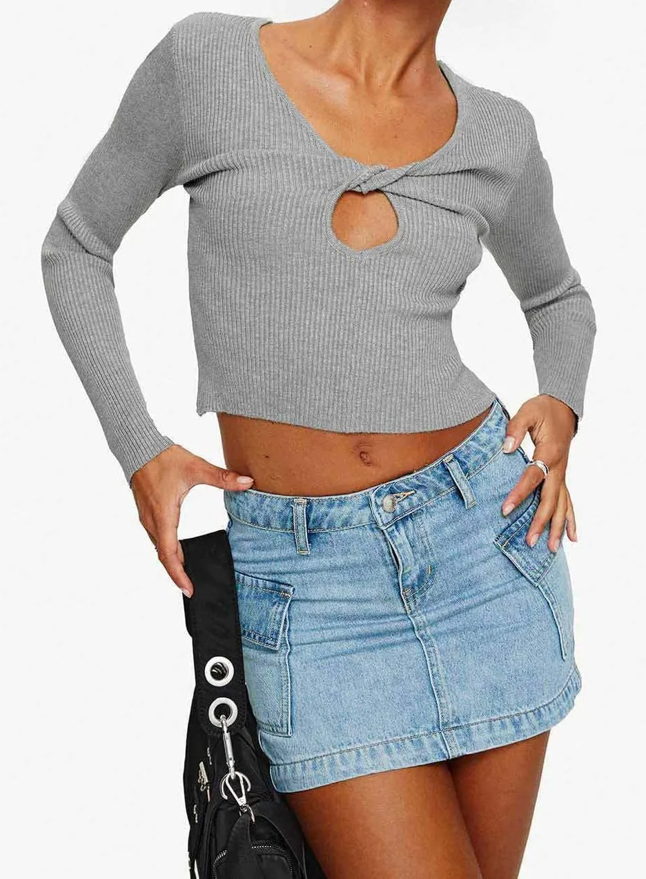 High Stretchy Cargo Skirt for Women Low Waist Y2k Mini Skirt Denim Casual Lightweight Multicolor Skirt with Pockets