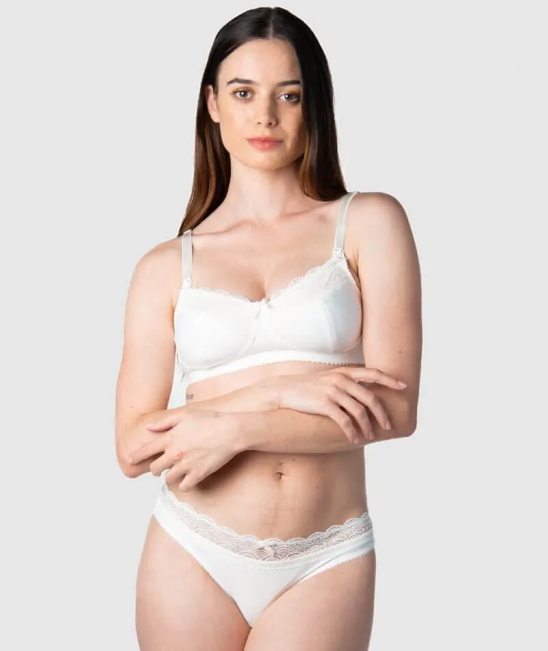 Hotmilk Show Off Nursing & Maternity Wire-Free Bra - Ivory