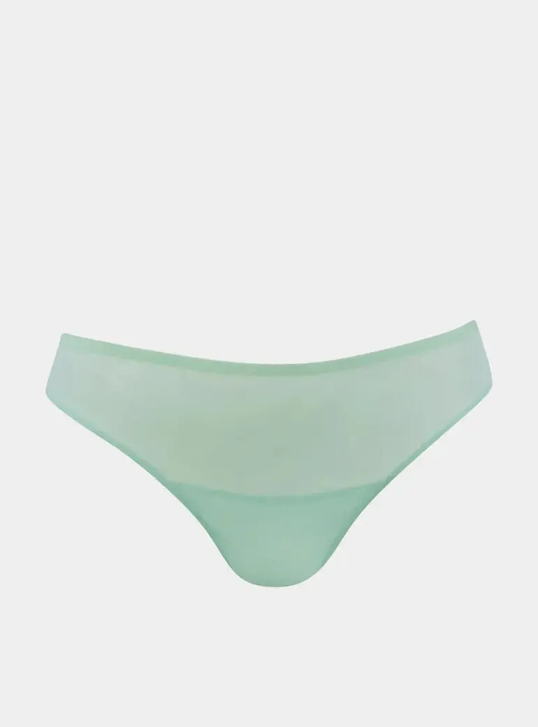 I.D. Line Fine Mesh Bikini Mint Cream