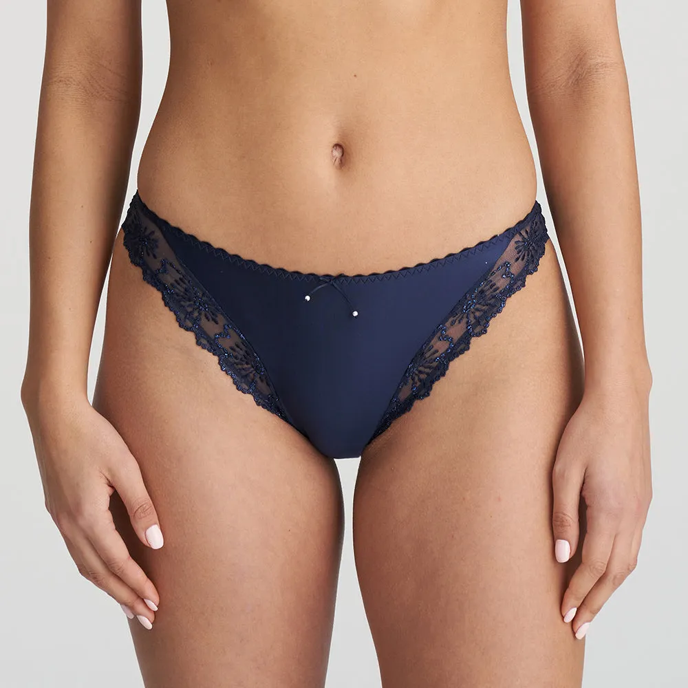 Jane Velvet Blue Italian Briefs