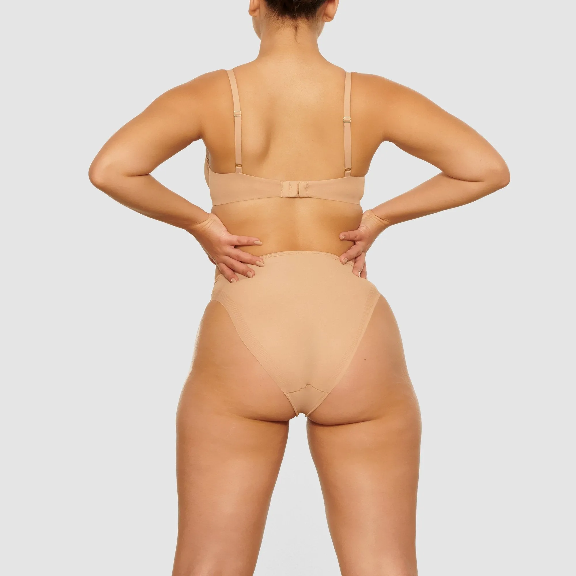 JELLY SHEER CHEEKY BRIEF | CLAY