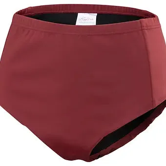Kes-Vir Women's Period Swim Briefs - Kenya Red