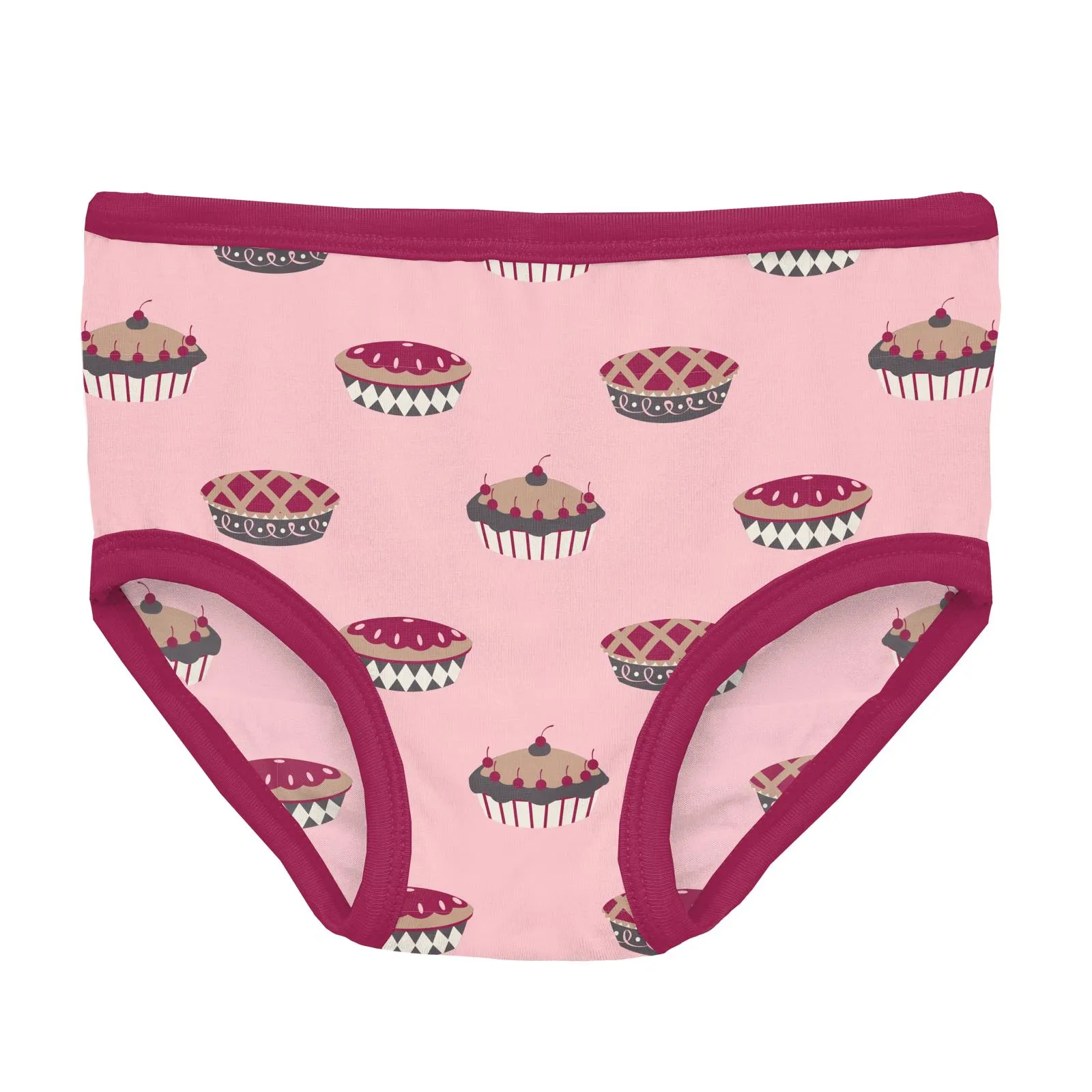 KicKee Pants Berry Cow & Lotus Pies Girls Underwear Set