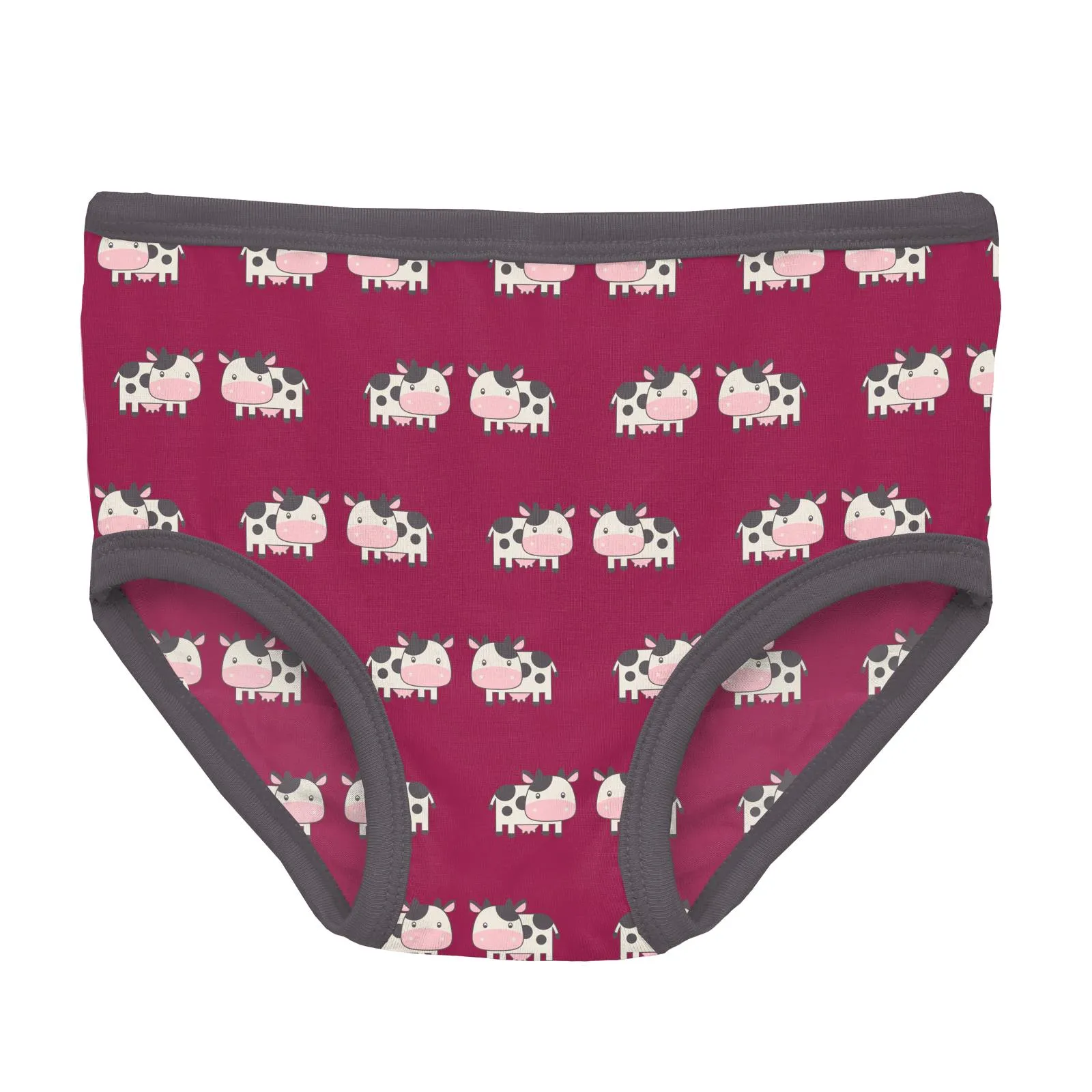 KicKee Pants Berry Cow & Lotus Pies Girls Underwear Set