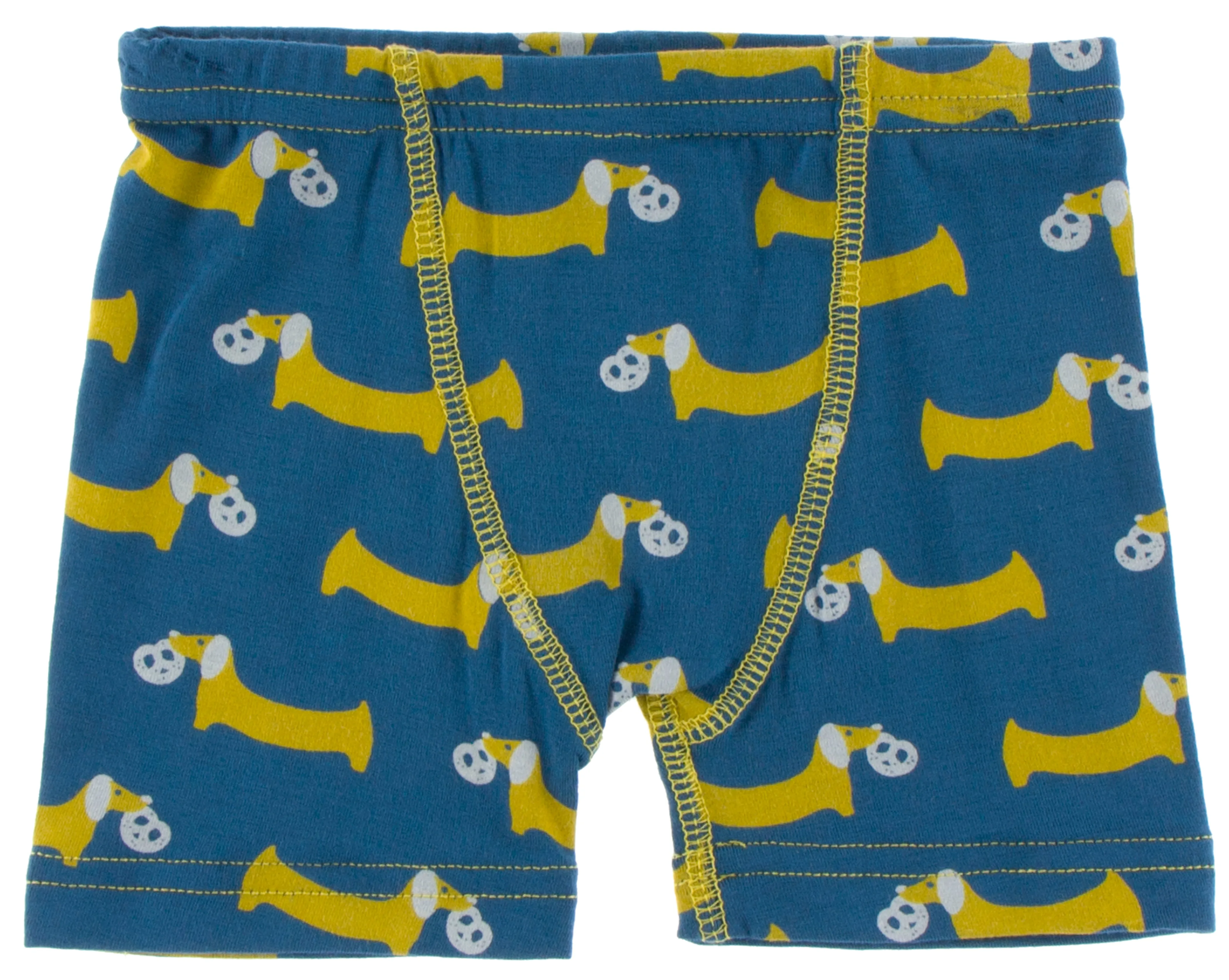 KicKee Pants Twilight Pretzel Pup & Natural Crocodile Boxer Briefs Set