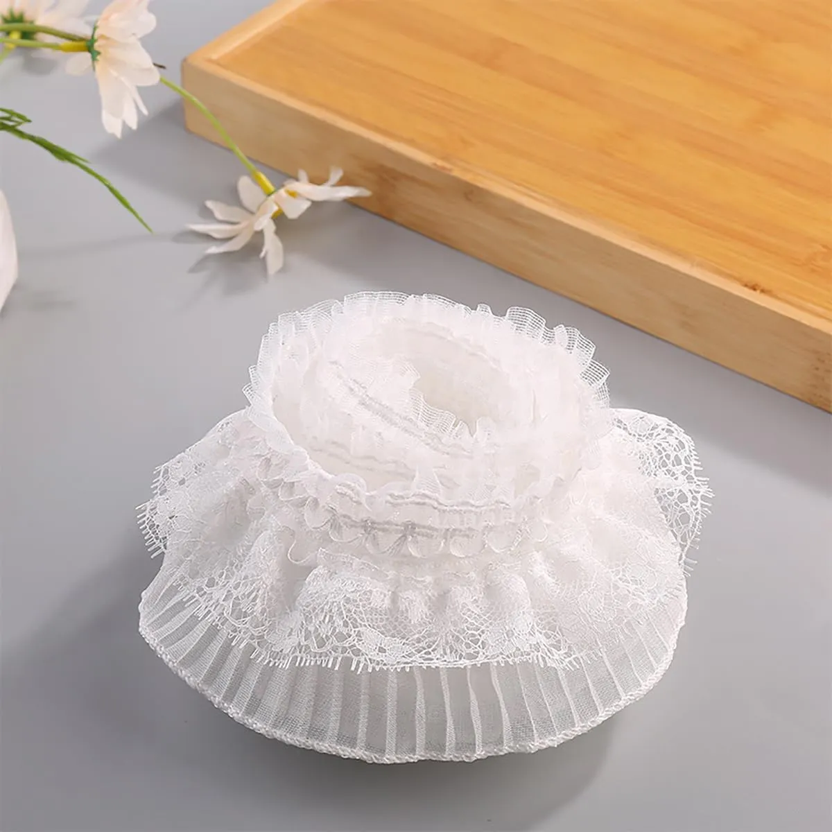 Lolita Lace Gloves Hand Sleeve Cuff Fingerless Elastic Manicure Decorative for Women Bridal Wedding Party Accessories