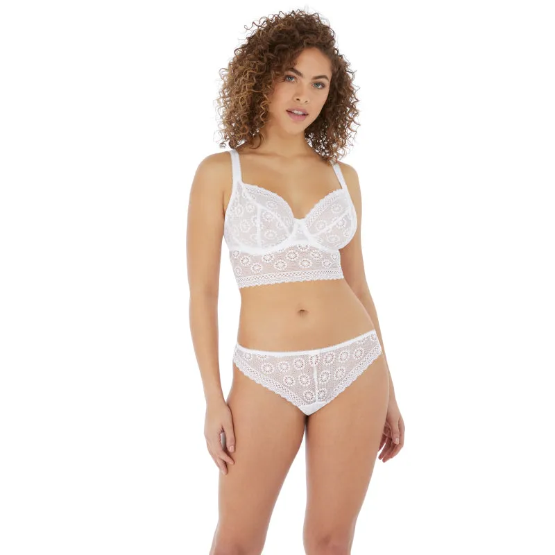 Love Note Brazilian Thong White - Freya