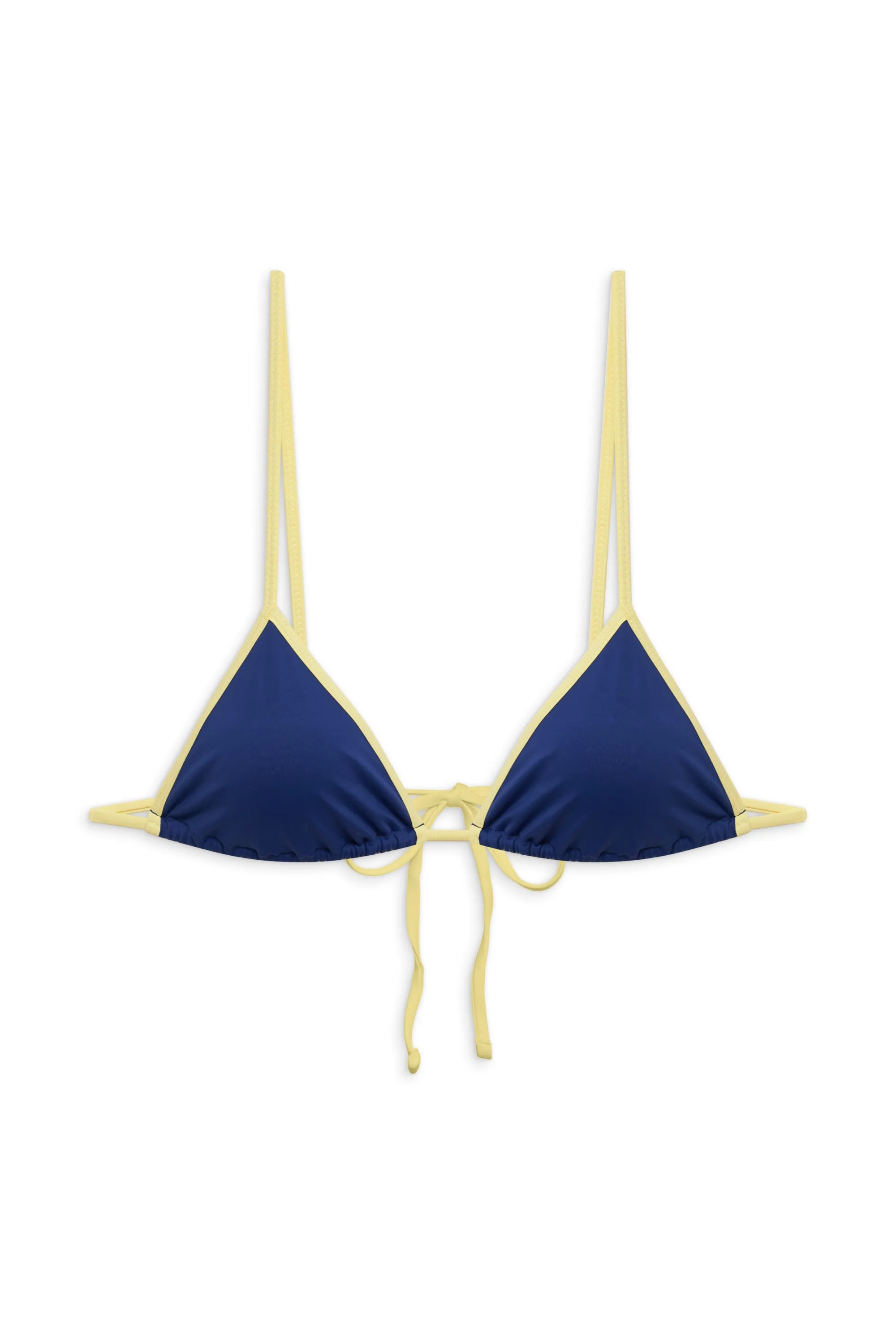 Lumia Triangle Bralette Bikini Top - Blueberry