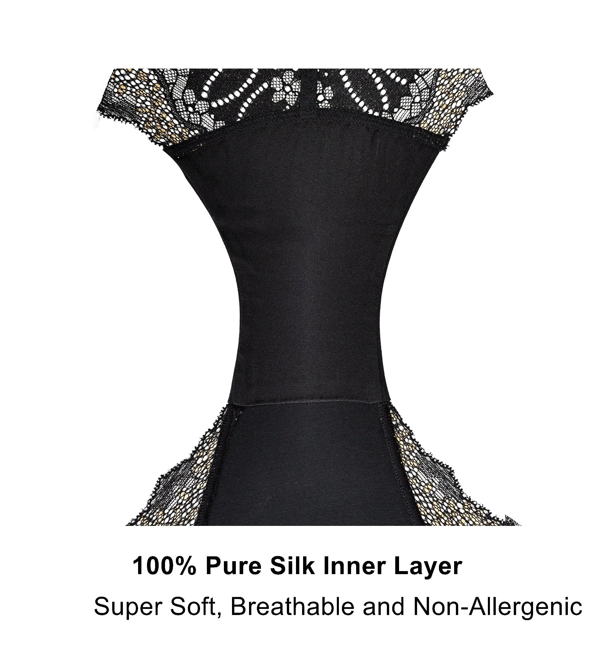 Lurex - High Waisted Silk & Organic Cotton Full Brief