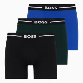 Men's Three Pack Logo Stretch-Cotton Briefs Boxers