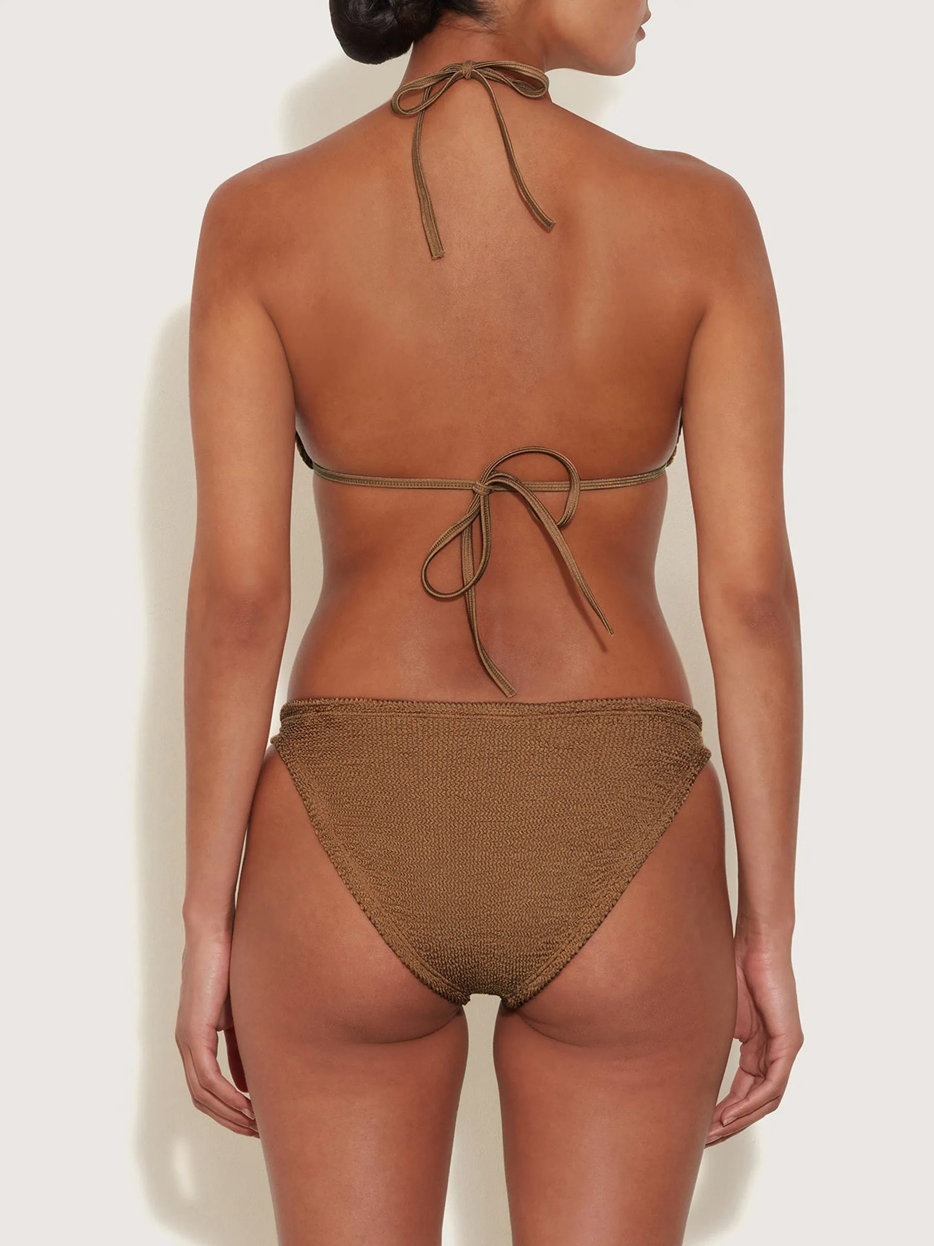 Metallic cocoa Eva bikini