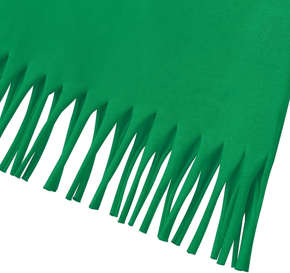 Noomelfish Girls Short Sleeve Fringe T-Shirts Soft Jersey Cotton Tee Tops (3-12 Years)