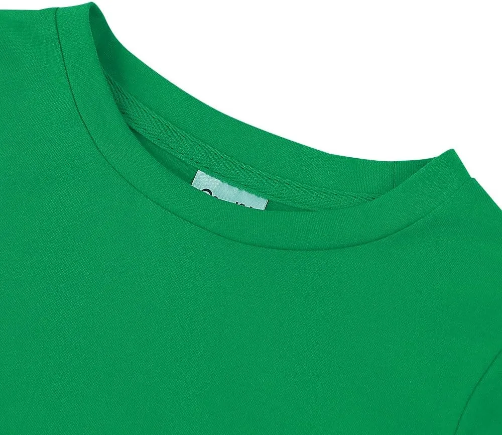 Noomelfish Girls Short Sleeve Fringe T-Shirts Soft Jersey Cotton Tee Tops (3-12 Years)